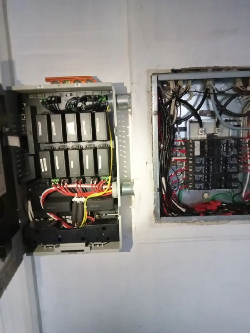 Electrical panel upgrade completed for Security Camera Wiring in New Lebanon